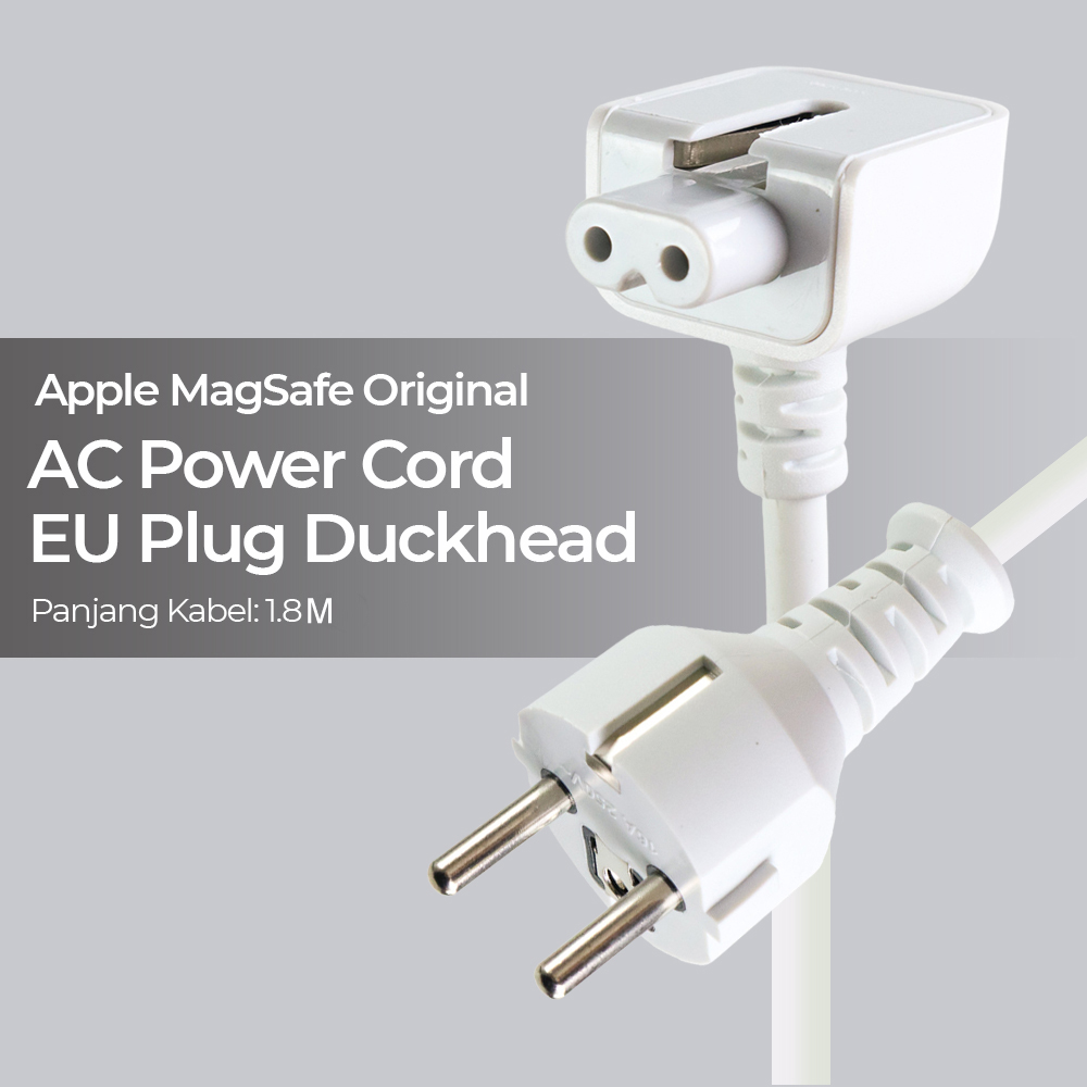 Apple MagSafe Original AC Power Cord EU Plug Duckhead (Volex Original)