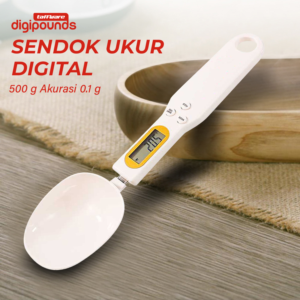 Taffware Digipounds Sendok Ukur Digital Dapur 500g Akurasi 0.1g - HM10