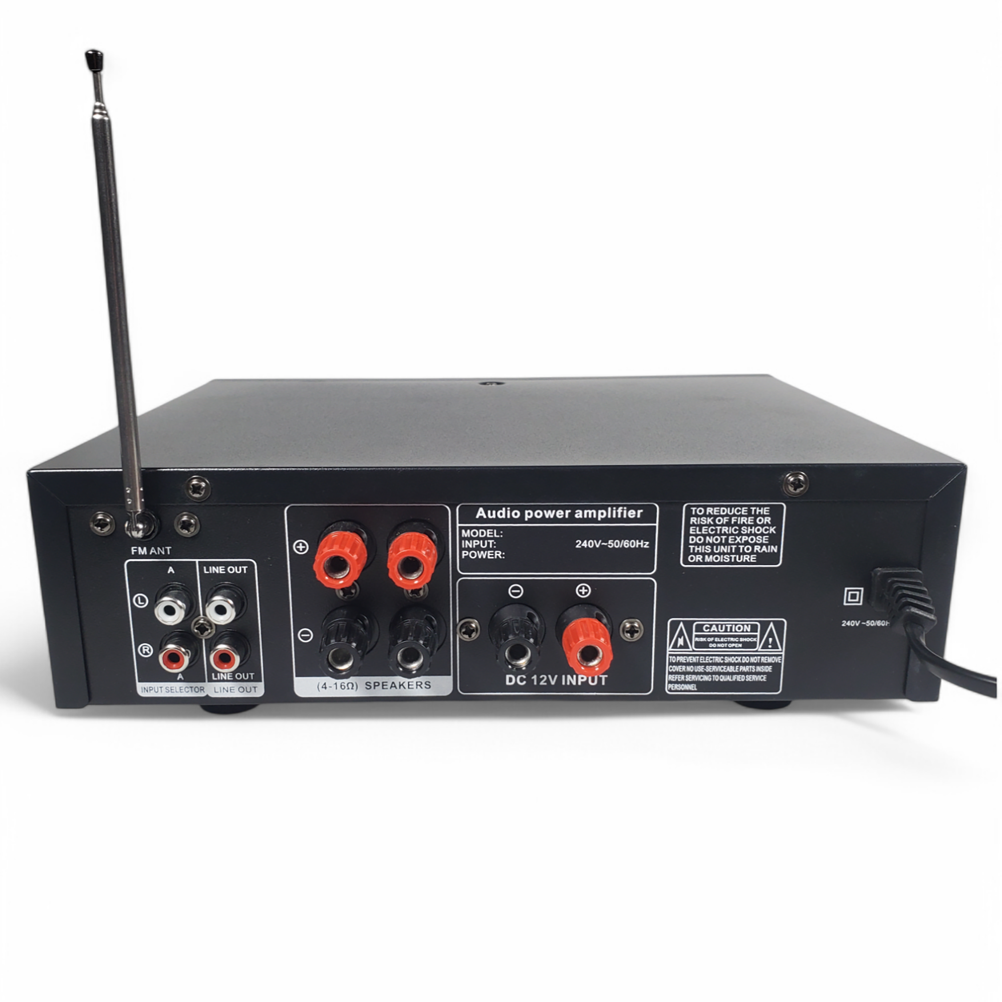 TaffSTUDIO Audio Amplifier Bluetooth LED Display HiFi USB 160W - AV-016BT