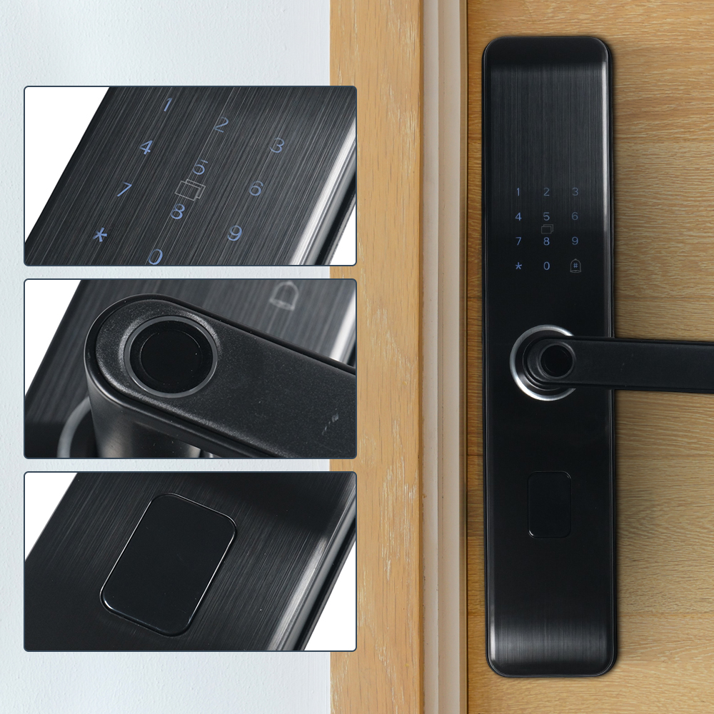 YONGLISHUN Smart Door Lock Fingerprint Password Card Bluetooth TUYA - MJ3