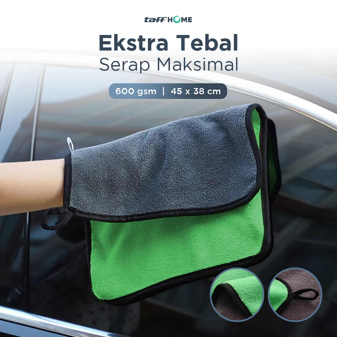TaffHOME Kain Lap Microfiber Multifungsi 600 gsm 45x38cm 1 PCS