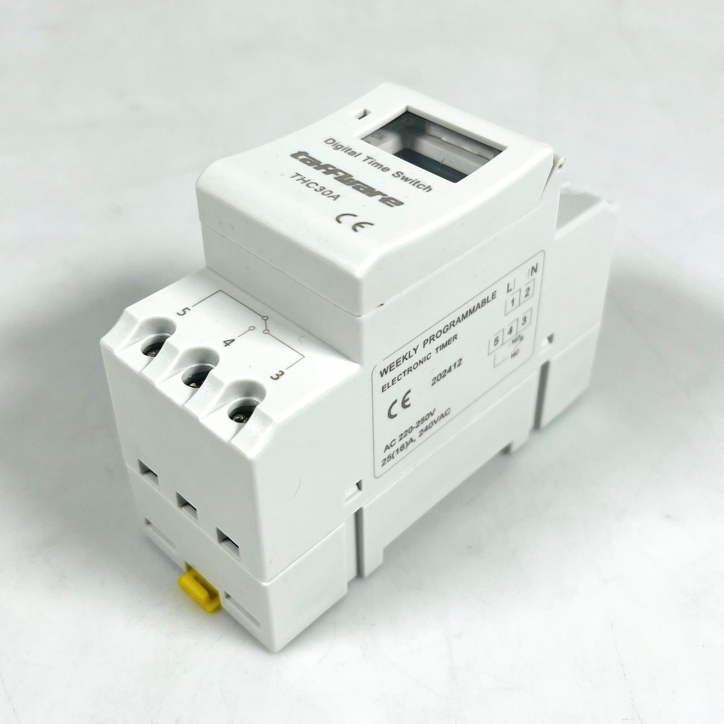 Taffware Programmable Digital Timer Switch 20 Program 220V/25A(16A) - THC30A