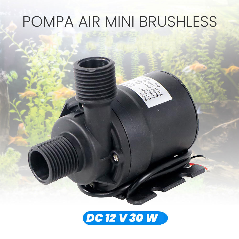 Taffware Pompa Air Mini Brushless Aquarium DC 12V 30W - ZYW890