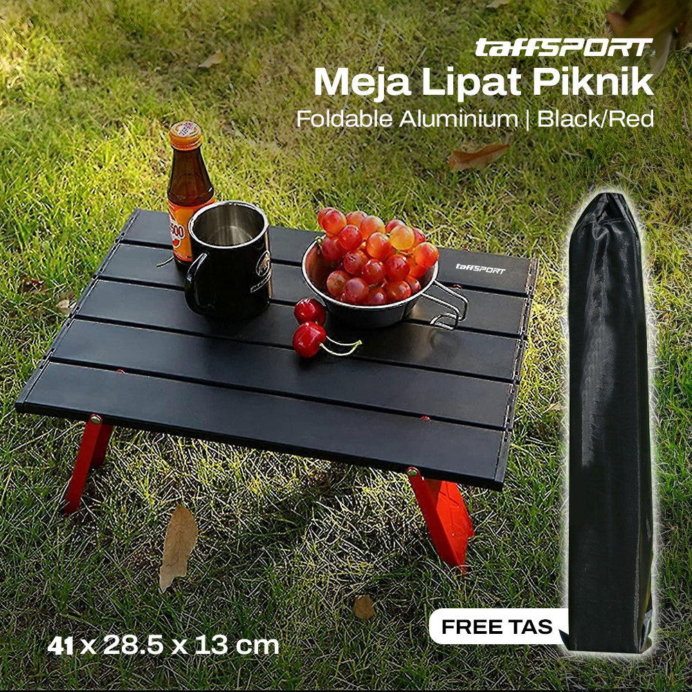 TaffSPORT Meja Lipat Piknik Foldable Aluminium 41x28.5x13cm - 8826