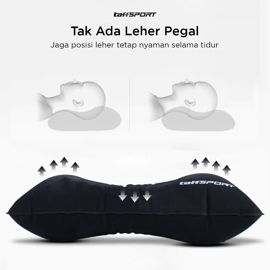 TaffSPORT Bantal Angin Inflatable Portable Travel Air Pillow PVC - XLZT-15