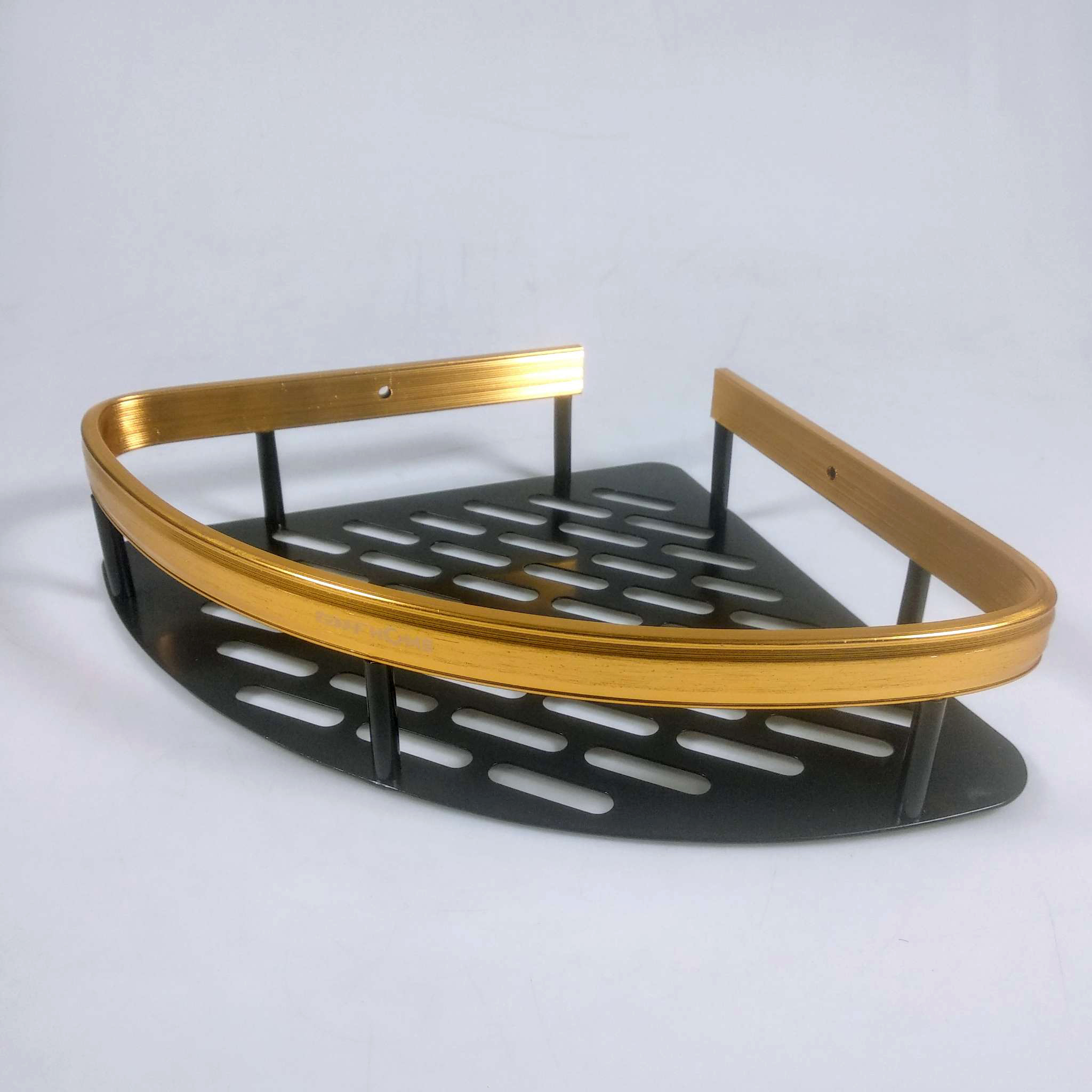 TaffHOME Rak Kamar Mandi Aluminium Triangular Bathroom Corner Shelf - RG2A