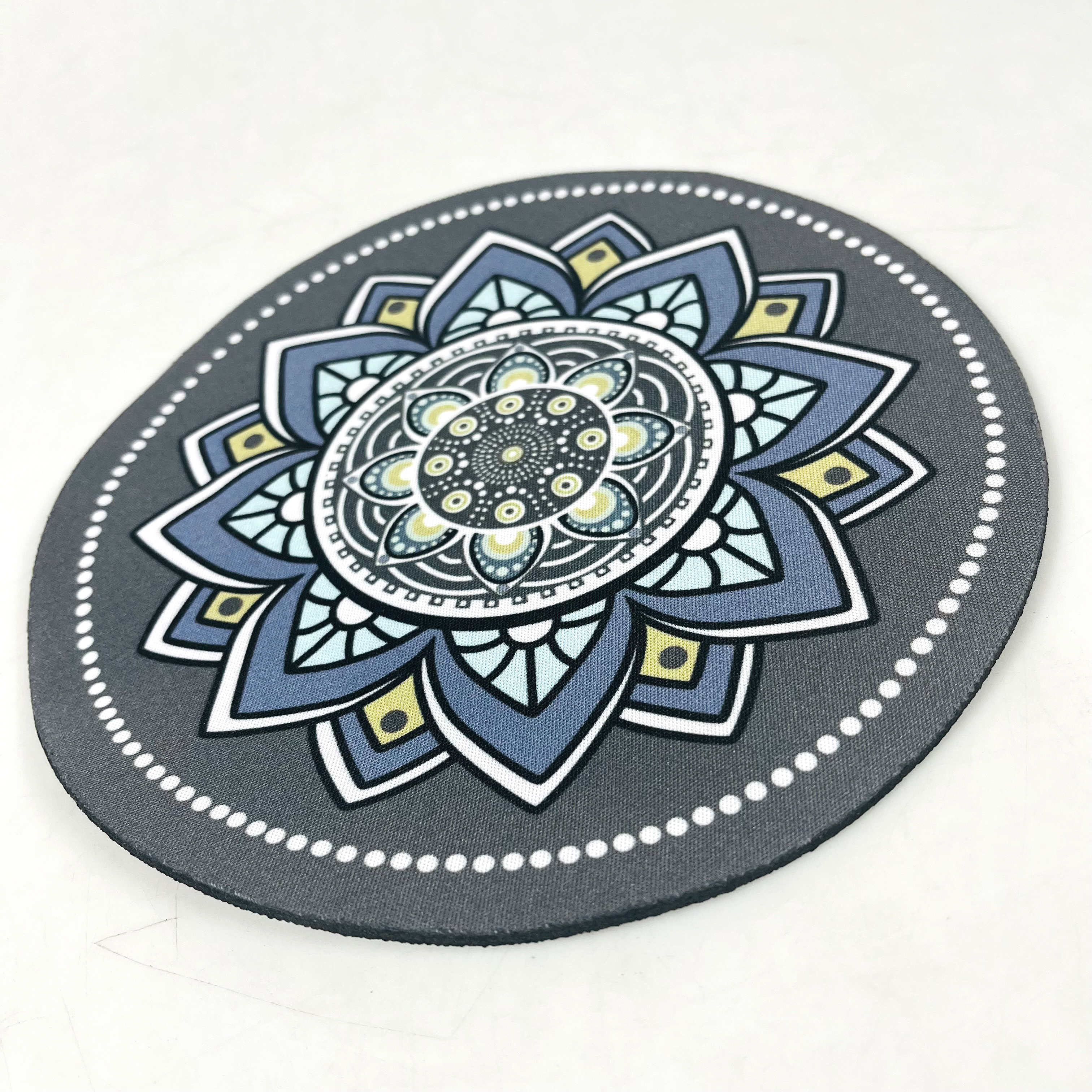 Comfast Mouse Pad Bulat Anti Slip Vintage Bohemian 200x200x3mm