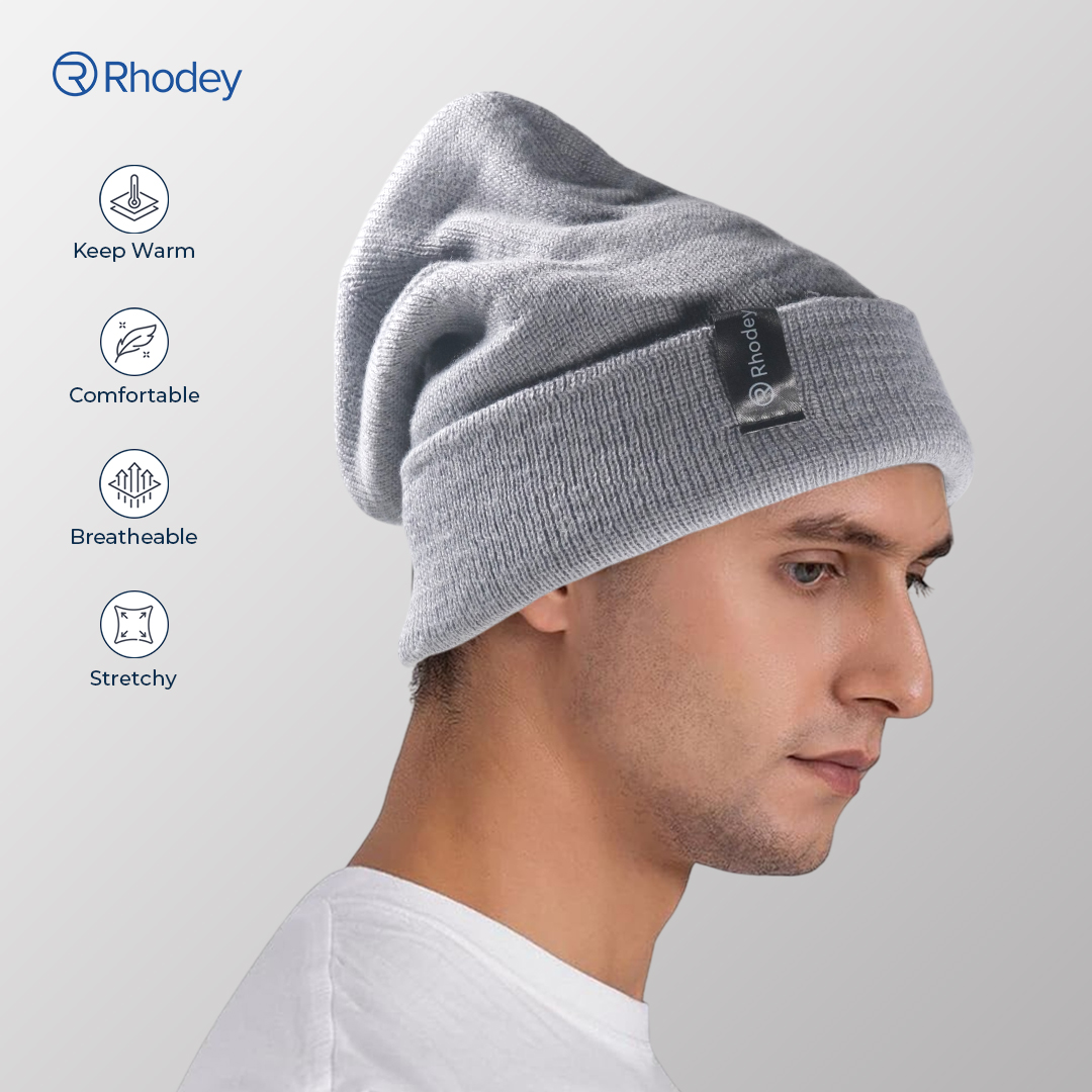 Rhodey Topi Kupluk Rajut Pria Wanita Polyester Beanie Hat Winter - EC002