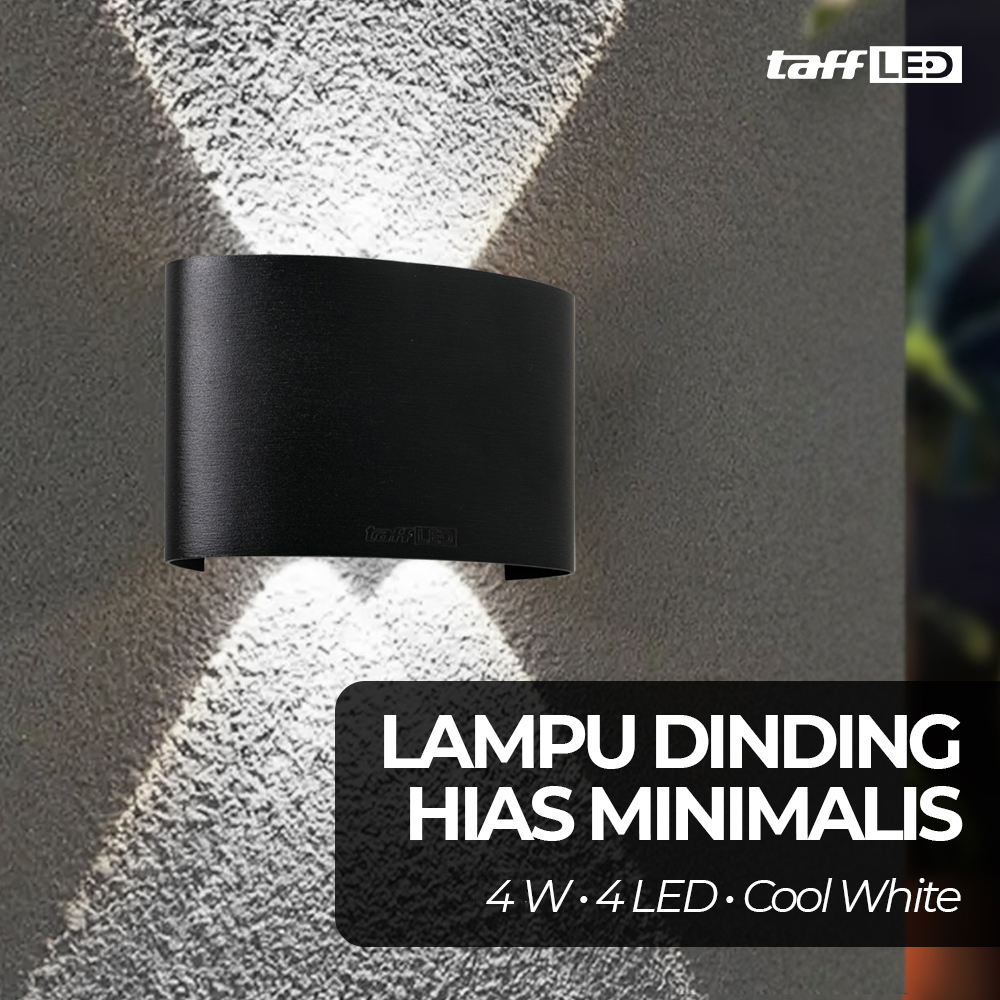 TaffLED Lampu Hias Dinding Minimalis Up Down Light Cool White 6000K 4W - RL-B15