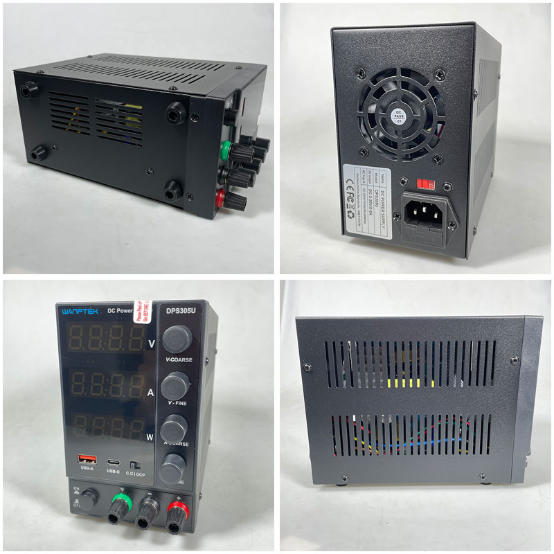WANPTEK Adjustable Power Supply DC Regulated Digital Voltage 30 V 5 A - DPS305U