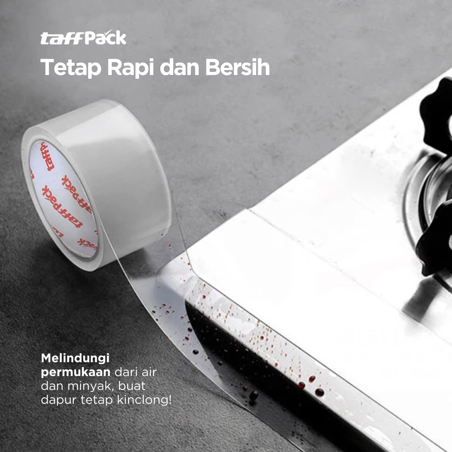 TaffPACK Lakban Waterproof Dapur Kitchen Sink Seal Double Tape 30mm - NJD11