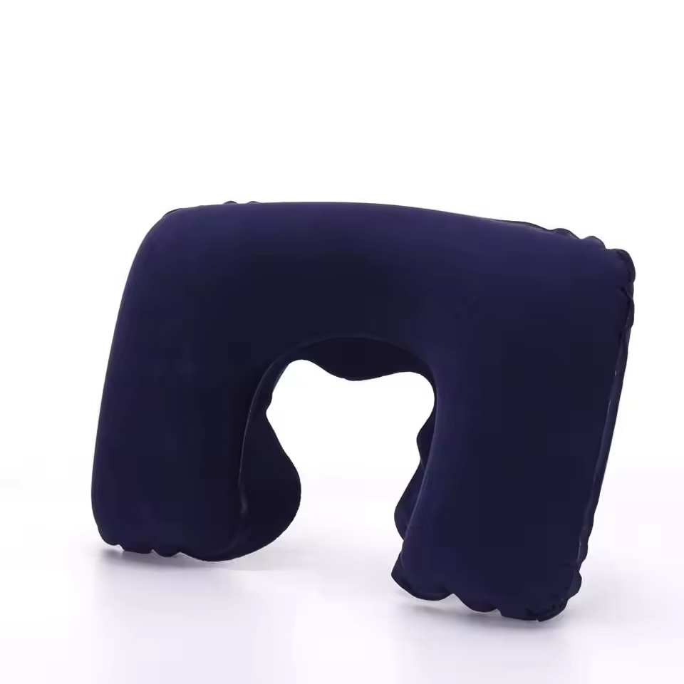 YMYQ Bantal Leher Travel Angin U-Shaped Inflatable Neck Pillow - JJ2821