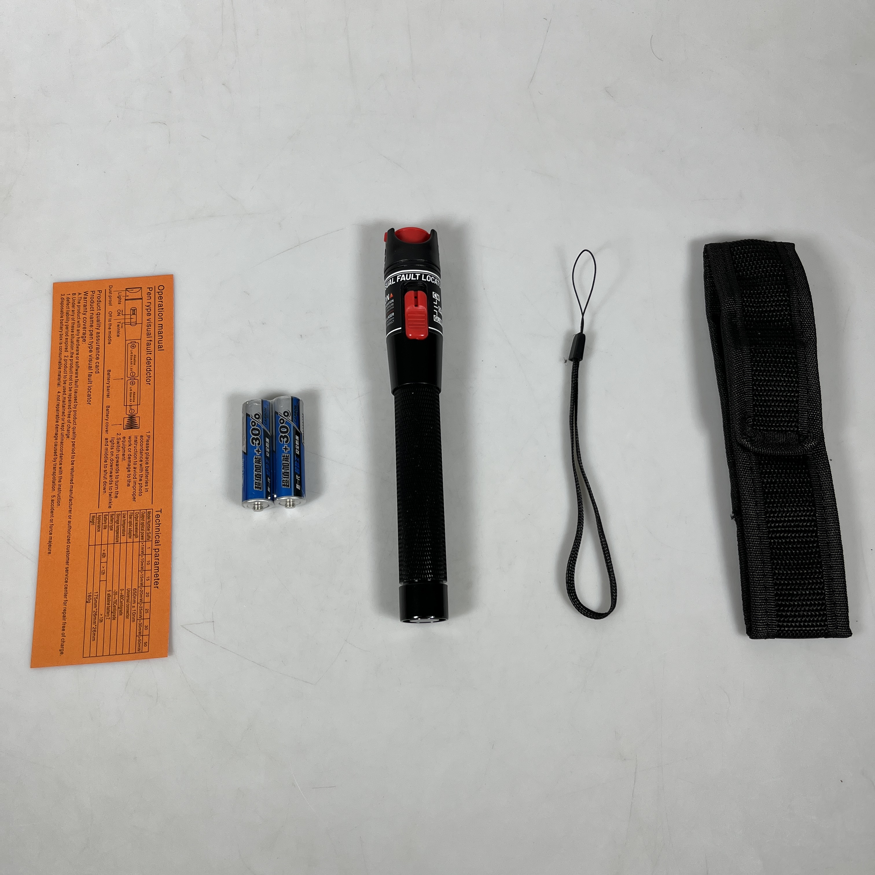 ELBOKERO Pena Laser Fiber Optic Tester Light Pen Fault Locator Red - TGR11