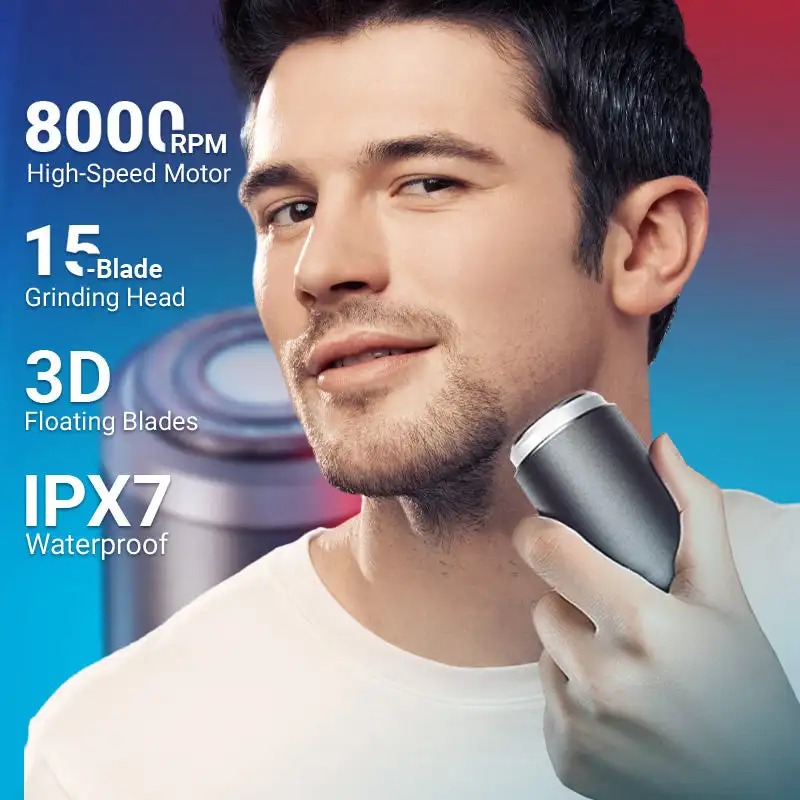 KONIKI Alat Cukur Kumis Elektrik Mini Trimmer Shaver IPX7 500mAh - YM-mi8