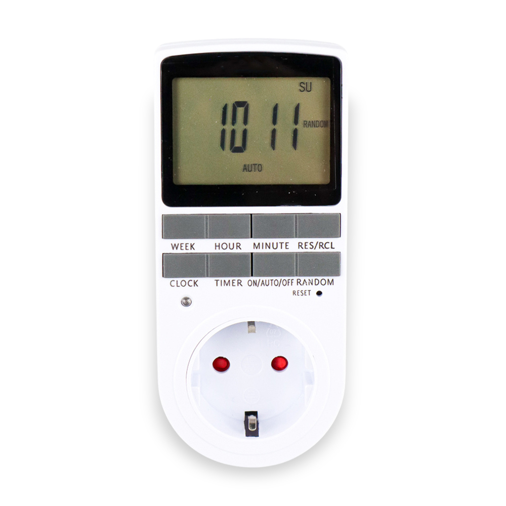 Taffware Stop Kontak Programmable Timer Switch 10 Program 230V/16A - KWE-TM02-EU