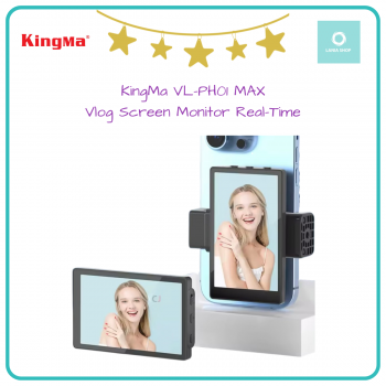 Jual KingMa VL-PH01 MAX Vlog Screen Monitor Real-Time for Selfie