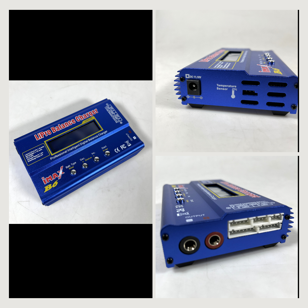 IMAX B6 Charger Baterai Drone Li-Po Li-ion Li-Fe Ni-Cd Polymer LCD 80W
