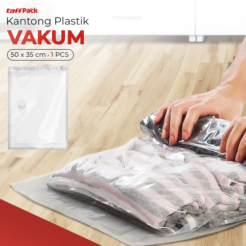 TaffPACK Kantong Plastik Vakum Pakaian Vacuum Bag 1 PCS - YB11