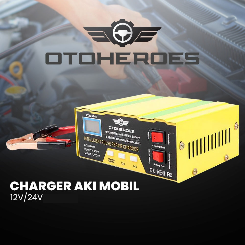 OTOHEROES Charger Aki Mobil Intelligent Battery Charger 12V/24V 10A - MF-2B