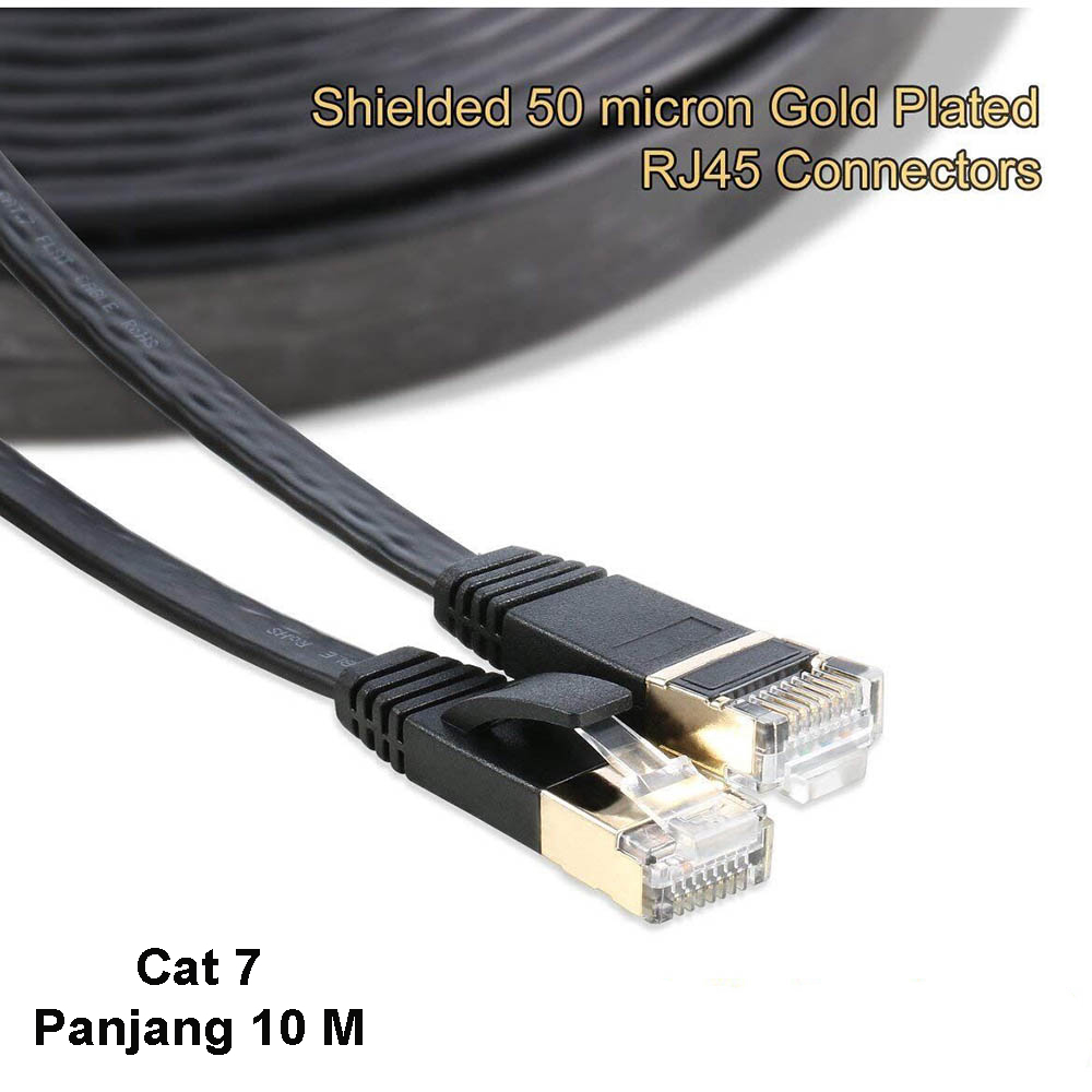 Kabel Ethernet Flat LAN Network RJ45 Cat7 10M - NW107