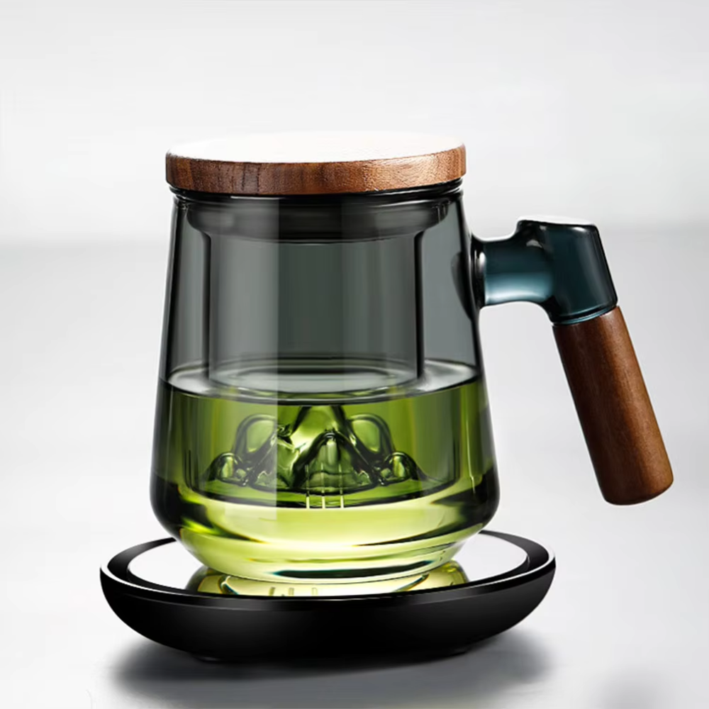 YILEGO Teko Teh Kaca Saringan Tahan Panas Api Infuser Teapot 500ml - YG500