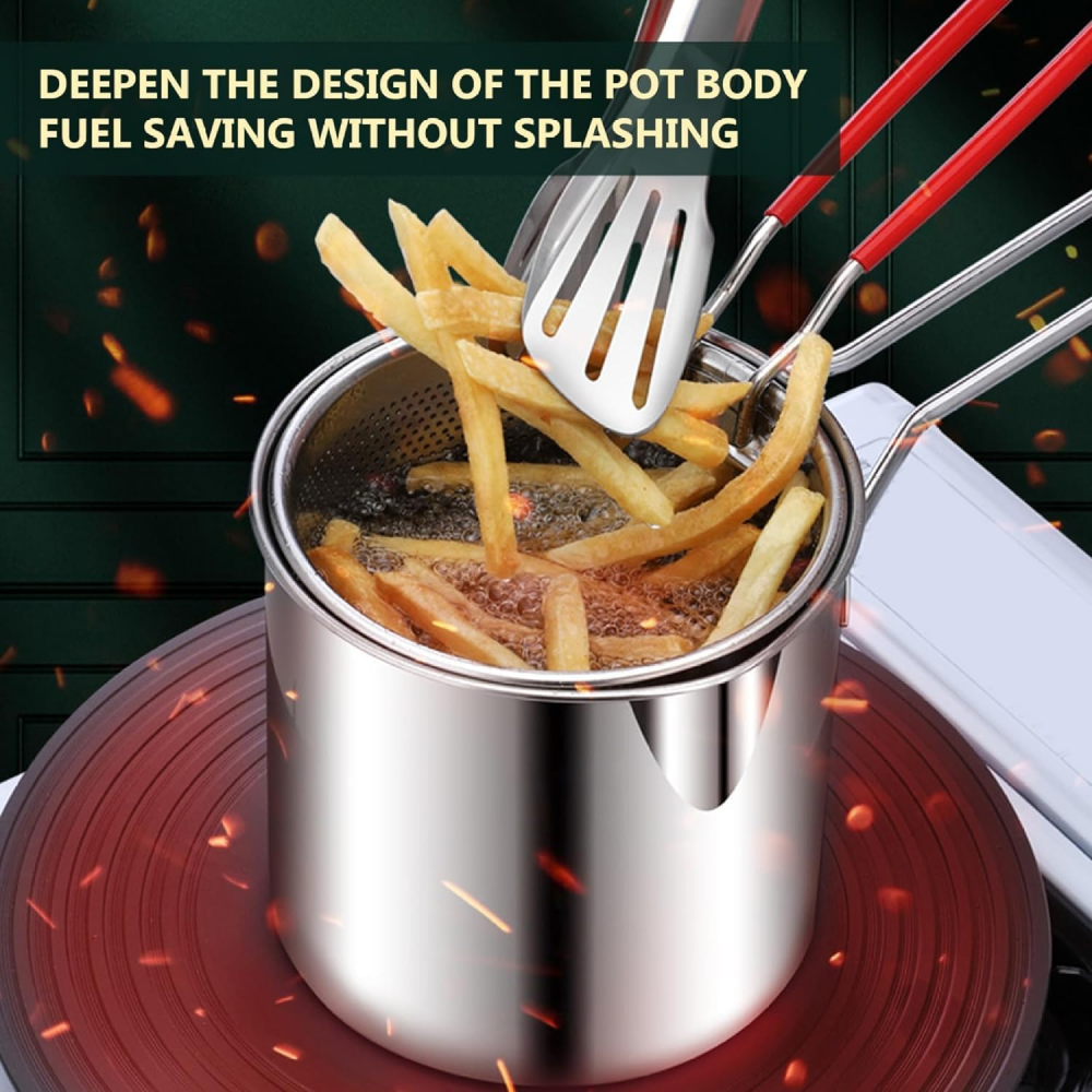 Tianfu Luo Panci Deep Fry Saringan Stainless Steel Filter Basket - TL201