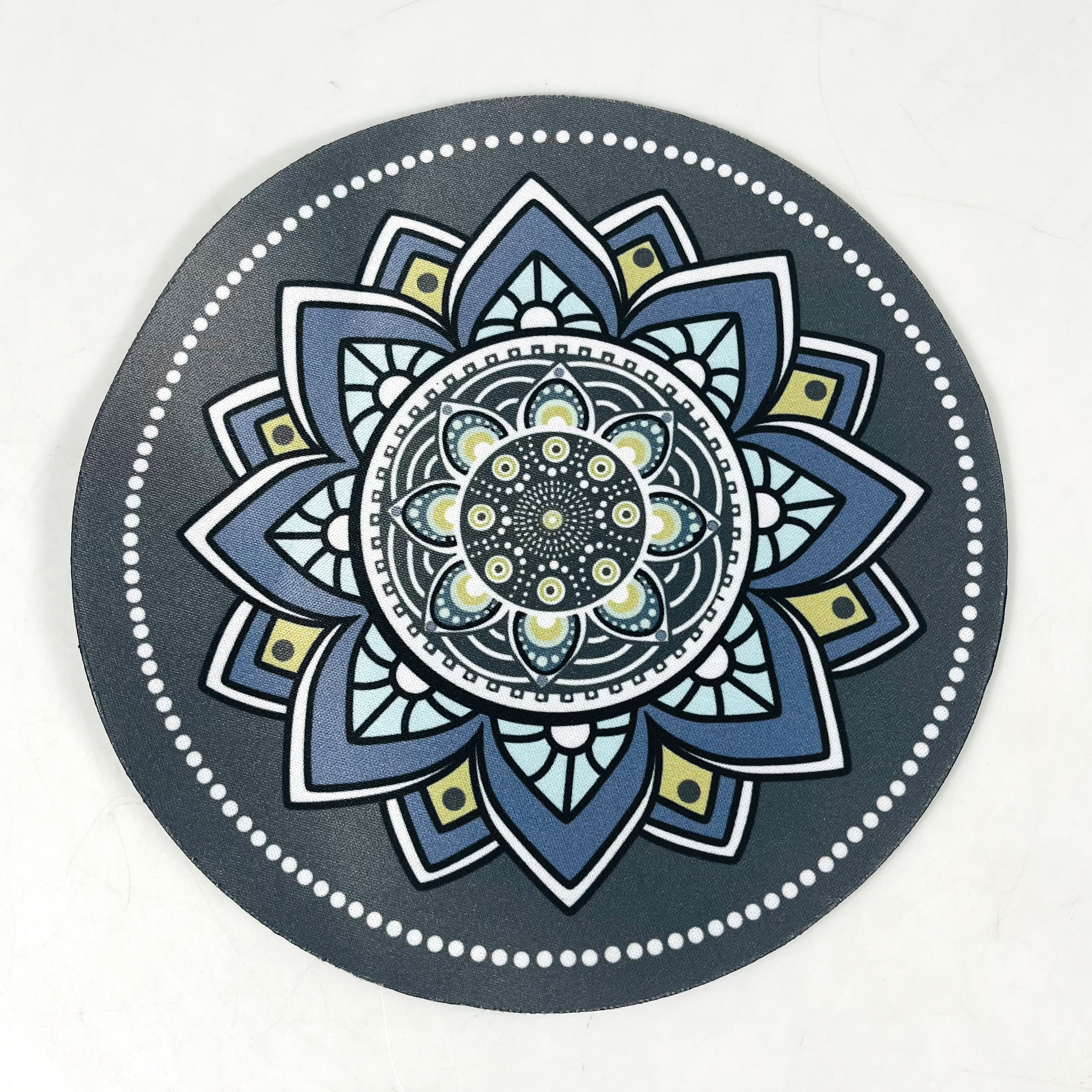Comfast Mouse Pad Bulat Anti Slip Vintage Bohemian 200x200x3mm
