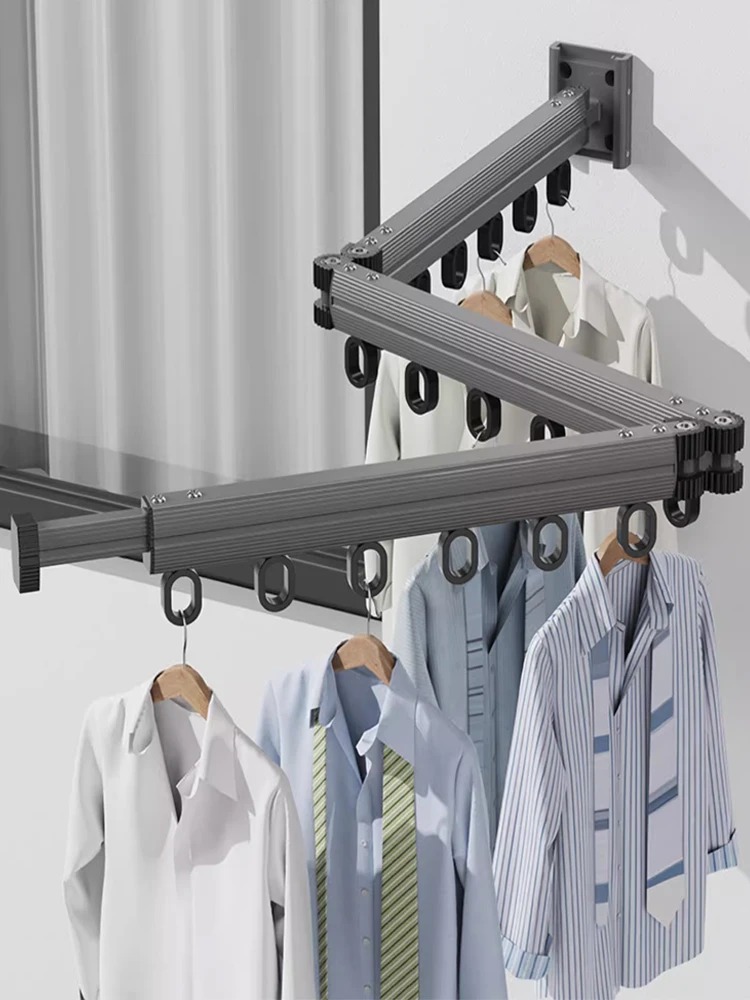 FLOTH Gantungan Baju Jemuran Lipat Three Folding Drying Rack 90cm - F-90