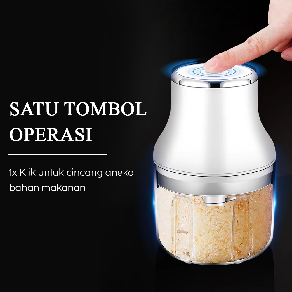LEEWONG Food Chopper Electric Mini Three Layer Blade 250ml - HB-261