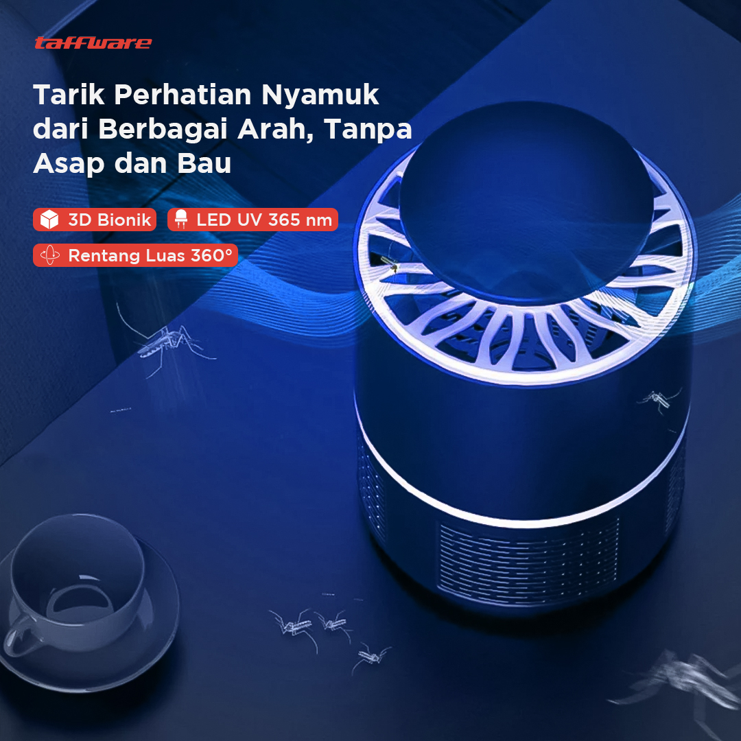 Taffware Perangkap Nyamuk UV LED 3D Bionic Mosquito Repellent - 139