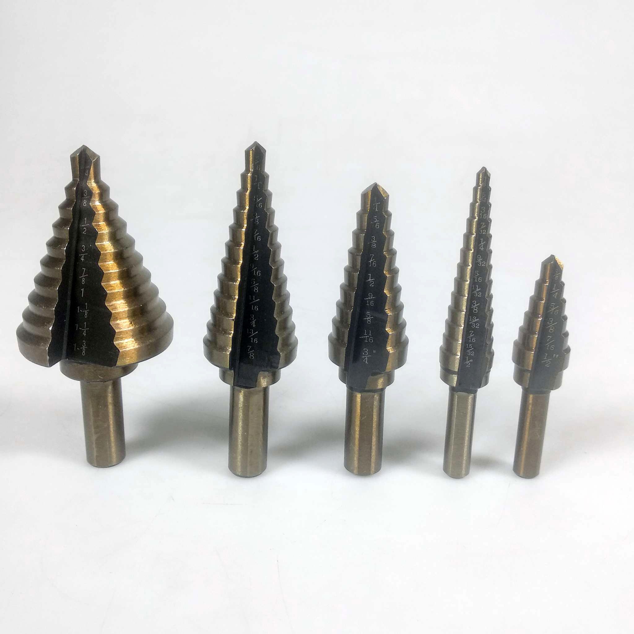 Taffware Mata Bor Pagoda Spiral Drill Step Down Drill Bit Tipe 2 5 PCS - BIHH463A