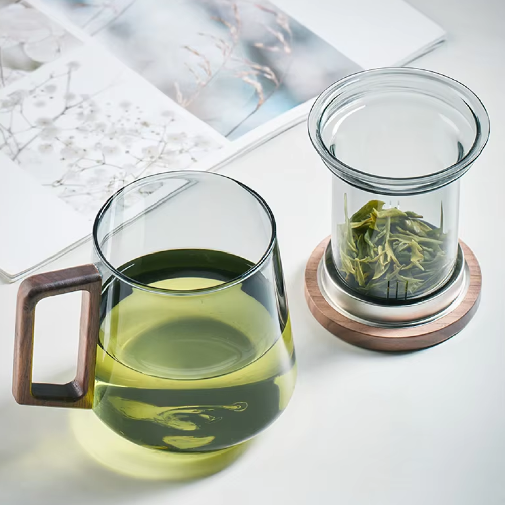 GIANXI Teko Teh Kaca Saringan Tahan Panas Api Infuser Teapot 525ml - GX525