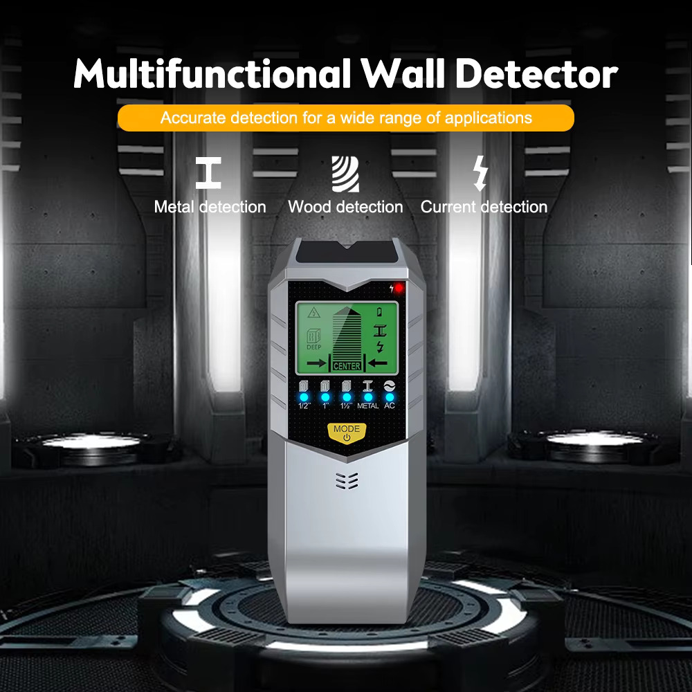 Aidepeen Detektor Logam Kawat Kayu 5in1 Wall Scanner with LCD - SH402