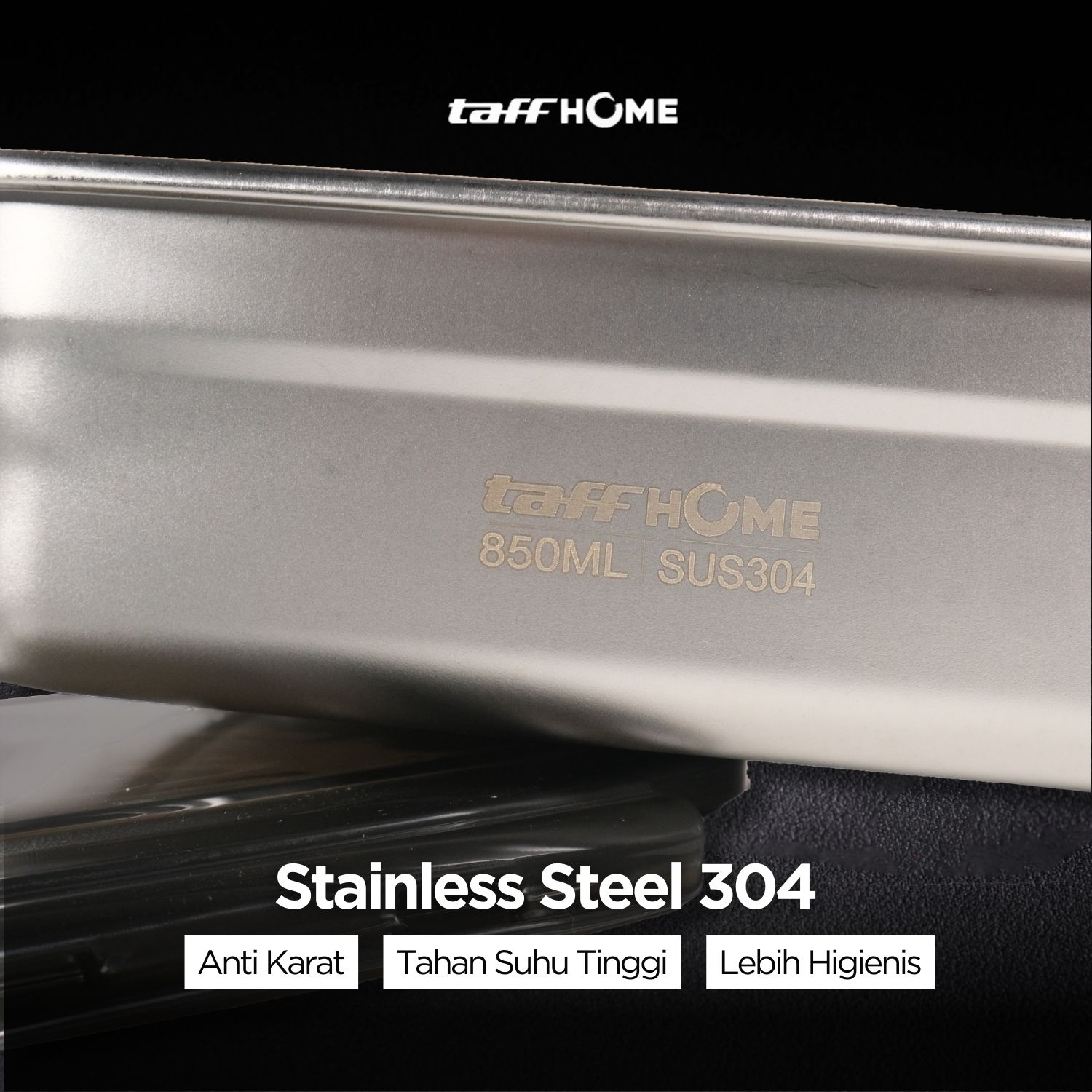 TaffHOME Kotak Makan Anti Tumpah Lunch Box Stainless Steel 304 - KT273
