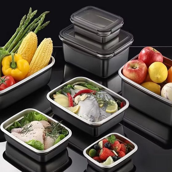 TaffHOME Kotak Makan Anti Tumpah Reguler Lunch Box Stainless Steel 304 - Slyz52