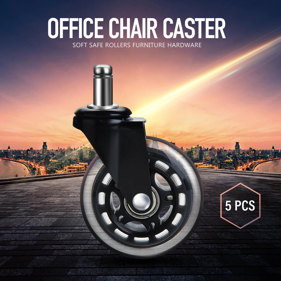 NAIERDI Roda Kursi Kantor Rollerblade Caster 11mm 5 PCS - Caster-001