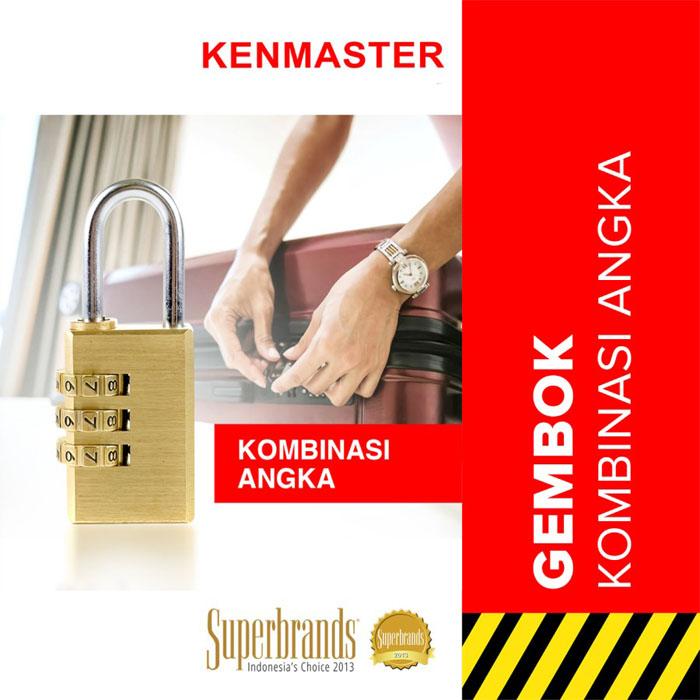 Kenmaster MG213 Gembok Kombinasi Angka PIN Combination Padlock