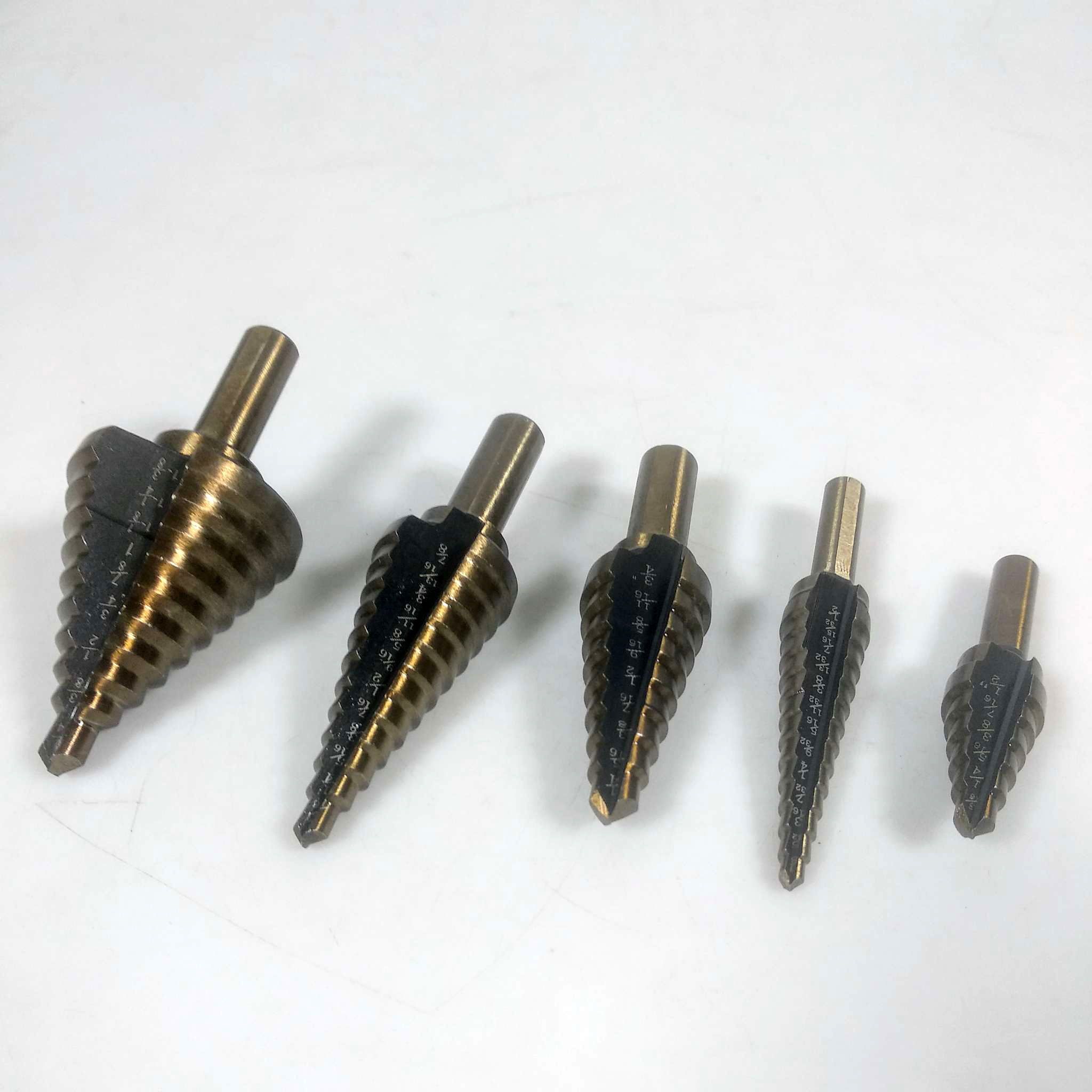 Taffware Mata Bor Pagoda Spiral Drill Step Down Drill Bit Tipe 2 5 PCS - BIHH463A