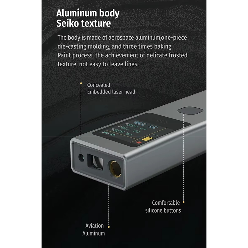 ATuMan Pengukur Jarak Laser Range Finder Portable Rechargeable 40M - LS6