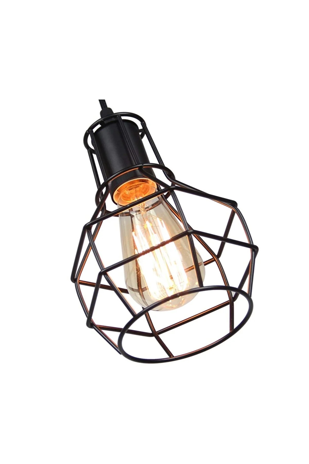 Genixgreen Fitting Lampu Gantung Vintage Chandelier Iron Hanging Lamp - D312