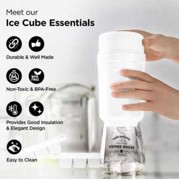 DUMO Cetakan Es Batu Gelas Putar Ice Cube Mold 10 Grid 3 Tray - UUFE44