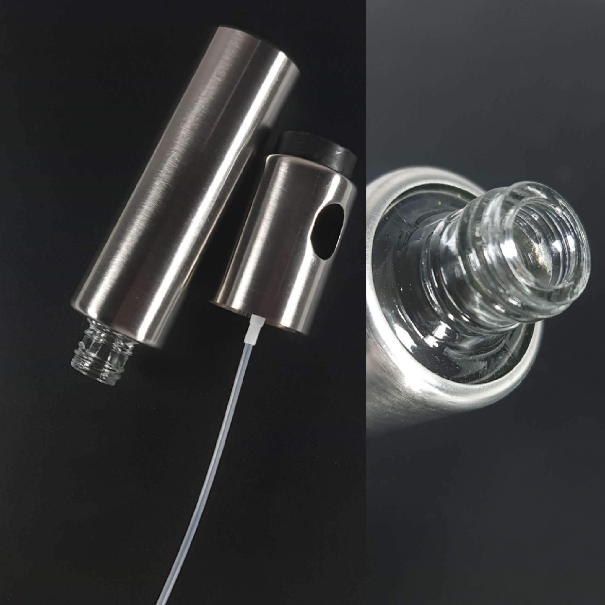 Desslo Botol Spray Pump Minyak Zaitun Stainless Steel 75ml - DE400