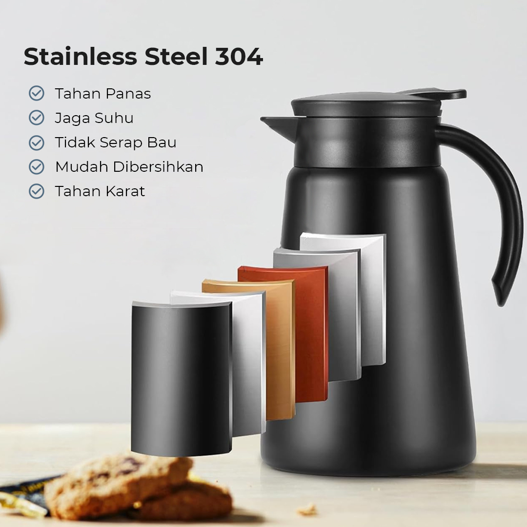 OOTDTY Teko Termos Air Panas Vacuum Jug Flask 880ml - OD-310
