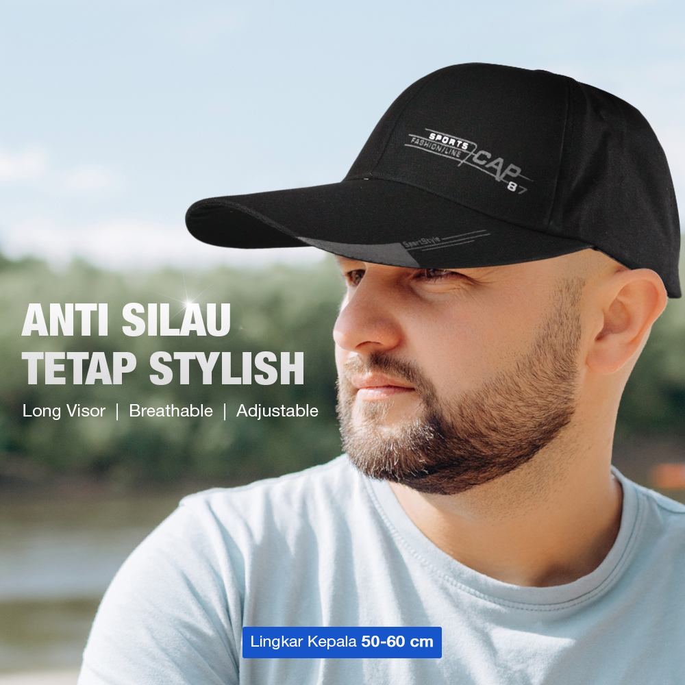 SportsC Topi Baseball Cap Long Visor Sport Style - MZ87