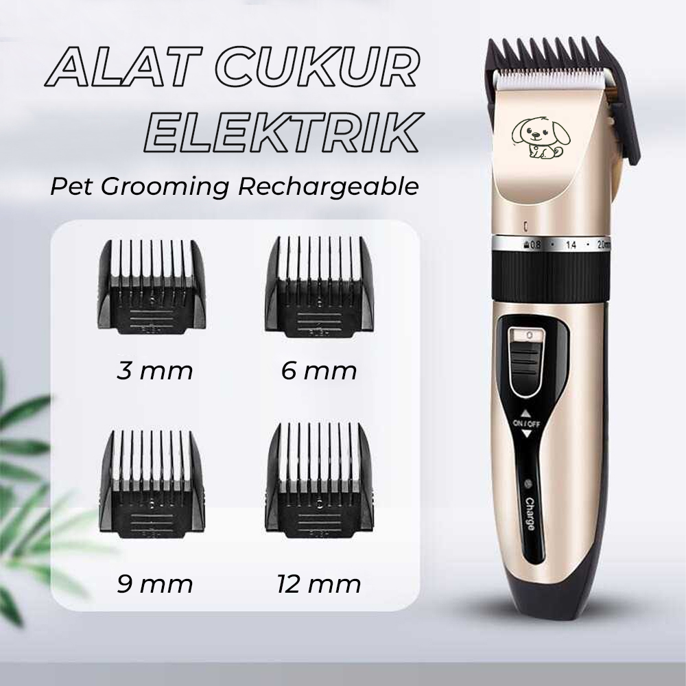 BaoRun Alat Cukur Elektrik Bulu Hewan Anjing Pet Grooming Recharge - C6