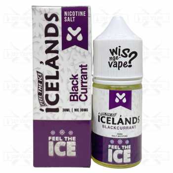 Icelands Blackcurrant 30ml Salt Nic Liquid Vape By Move Juice