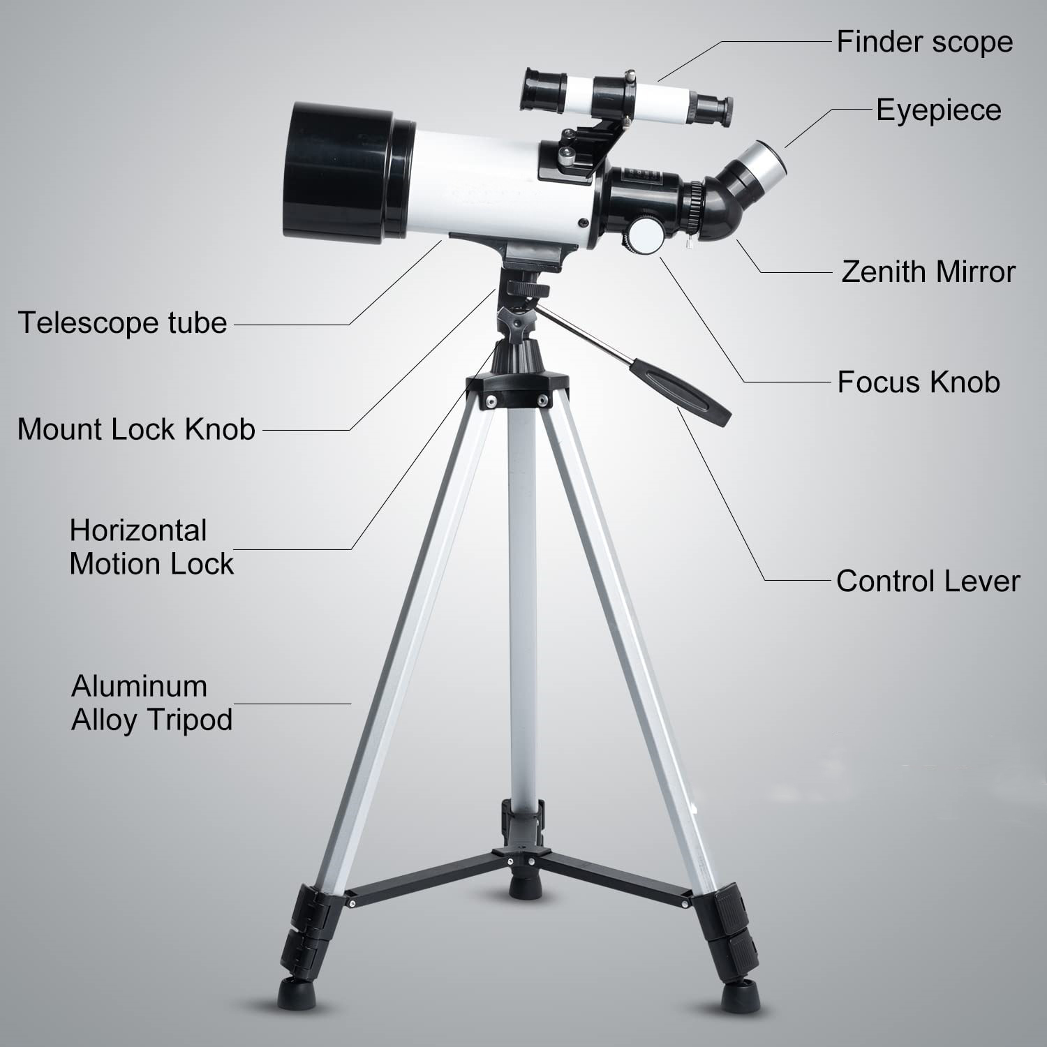 Eyebre Teropong Bintang Astronomical Telescope FMC 90X 400/70mm - 70400