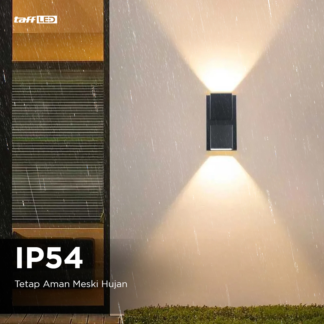 TaffLED Lampu Dinding Hias Outdoor Aluminium Waterproof 6W Warm White - WD079