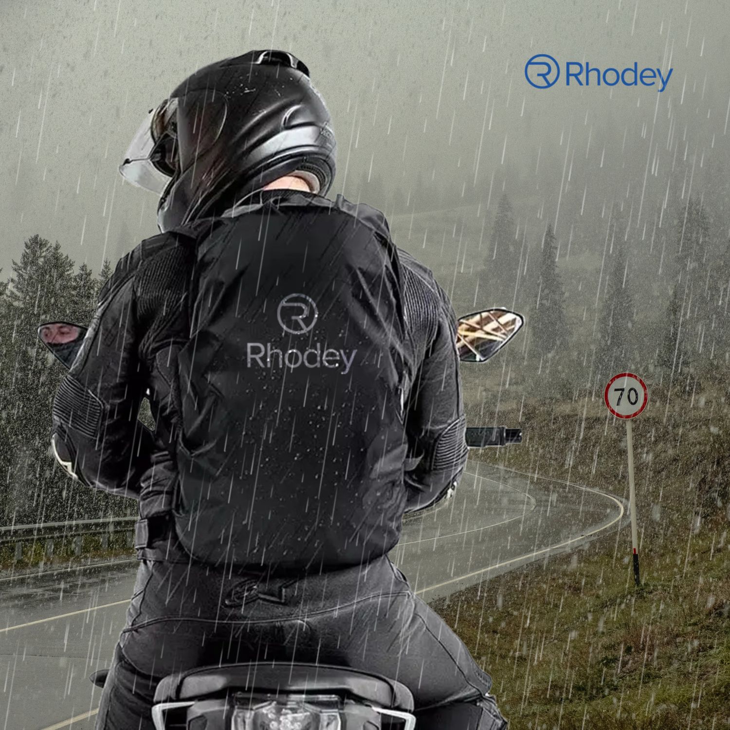 Rhodey Rain Cover Bag Waterproof Universal Jas Hujan Tas Ransel - WB20