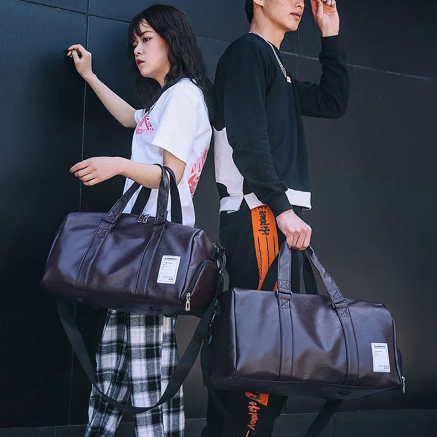FURUIDA Tas Barrel Duffel Gym Fashion Travel Bag - CC2028